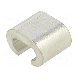 Connector: C shape crimp | copper | 70mm2 | tinned | 2/0AWG
