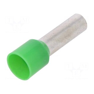 Kit: bootlace ferrules | insulated | 16mm2 | 18mm | Colour: green