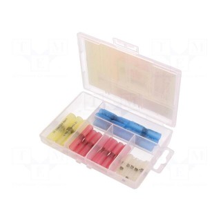 Kit: self-soldering sleeve wire splices | insulated | 30pcs.