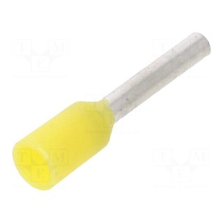 Tip: bootlace ferrule | insulated | 0.25mm2 | 7mm | tinned | crimped