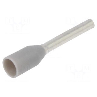 Tip: bootlace ferrule | insulated | 0.75mm2 | 10mm | tinned | crimped