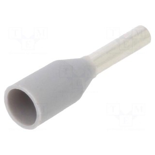 Tip: bootlace ferrule | insulated | 0.75mm2 | 6mm | tinned | crimped