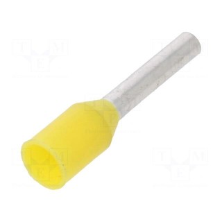 Tip: bootlace ferrule | insulated | 1mm2 | 8mm | tinned | crimped