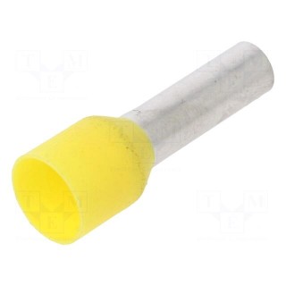 Tip: bootlace ferrule | insulated | 6mm2 | 12mm | tinned | crimped
