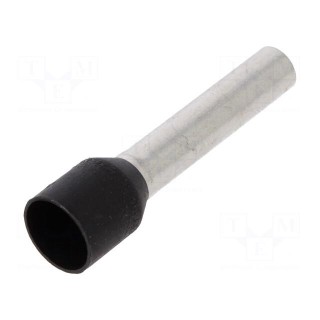 Tip: bootlace ferrule | insulated | 6mm2 | 18mm | tinned | crimped