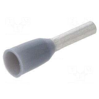 Bootlace ferrule | insulated | copper | 0.75mm2 | 6mm | tinned | crimped