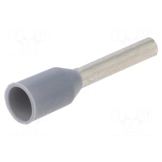 Bootlace ferrule | insulated | copper | 0.75mm2 | 8mm | tinned | crimped