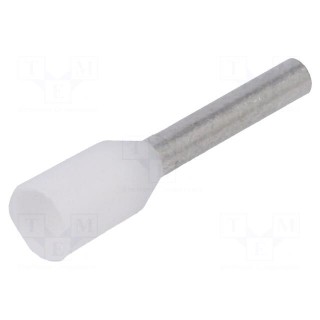 Bootlace ferrule | insulated | copper | Insulation: polypropylene