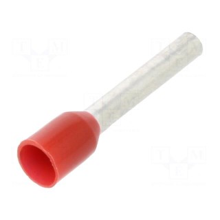 Tip: bootlace ferrule | insulated | copper | 1.5mm2 | 12mm | tinned