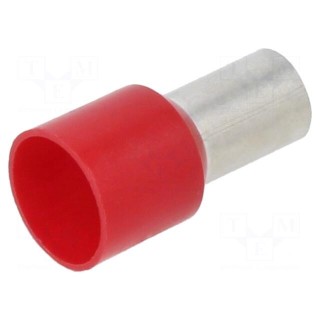 Tip: bootlace ferrule | insulated | copper | 35mm2 | 12mm | tinned | red