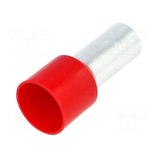 Tip: bootlace ferrule | insulated | copper | 35mm2 | 16mm | tinned | red