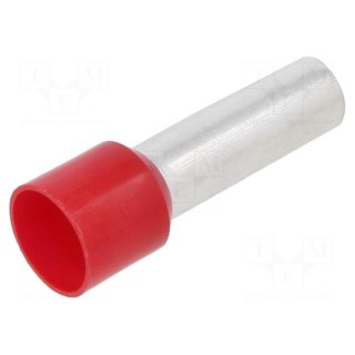 Tip: bootlace ferrule | insulated | copper | 35mm2 | 25mm | tinned | red