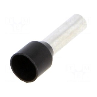 Tip: bootlace ferrule | insulated | copper | 6mm2 | 12mm | tinned | black