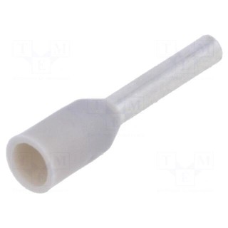 Bootlace ferrule | insulated | copper | Insulation: polyamide | 6mm