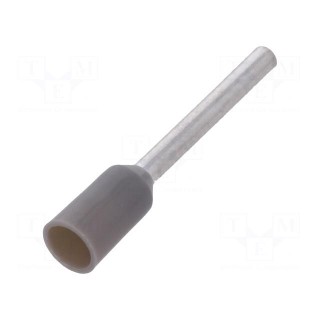 Bootlace ferrule | insulated | copper | Insulation: polyamide | 12mm