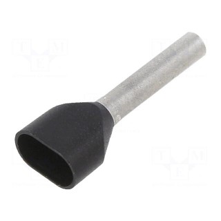 Tip: bootlace ferrule | insulated,double | 1.5mm2 | 12mm | tinned