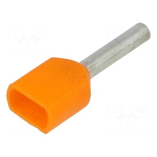Tip: bootlace ferrule | insulated,double | copper | 0.5mm2 | 8mm