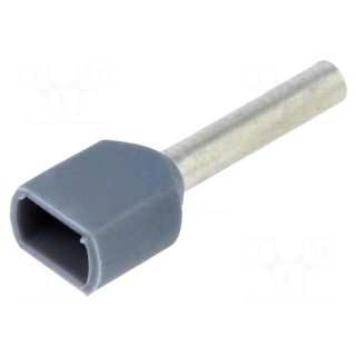 Tip: bootlace ferrule | insulated,double | copper | 0.75mm2 | 10mm