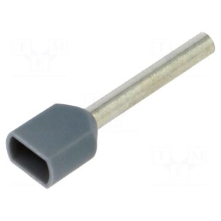 Tip: bootlace ferrule | insulated,double | copper | 0.75mm2 | 14mm