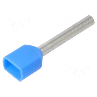 Tip: bootlace ferrule | insulated,double | copper | 0.75mm2 | 14mm