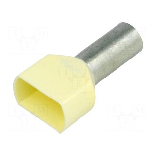 Tip: bootlace ferrule | insulated,double | copper | 10mm2 | 14mm | 8AWG