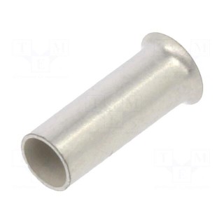 Tip: bootlace ferrule | non-insulated | 1.5mm2 | 6mm | tinned | crimped