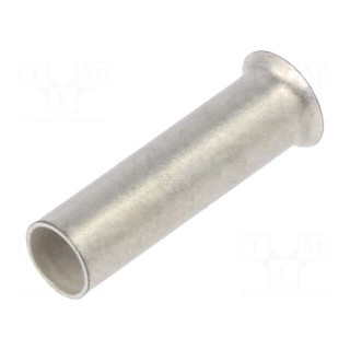 Tip: bootlace ferrule | non-insulated | 1.5mm2 | 8mm | tinned | crimped