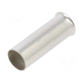 Tip: bootlace ferrule | non-insulated | 10mm2 | 15mm | tinned | crimped