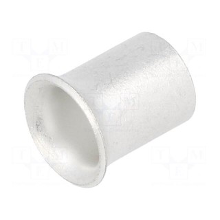 Bootlace ferrule | non-insulated | crimped | L: 10.5mm | Øint: 6.1mm