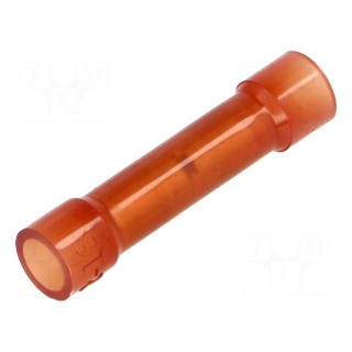 Tip: butt splice | insulated | copper | 0.25÷1.5mm2 | tinned | crimped