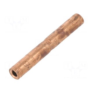 Tip: butt splice | non-insulated | copper | 10mm2 | crimped | for cable