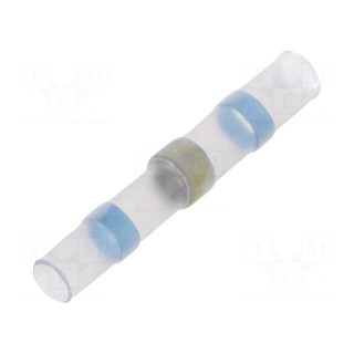 Tip: solder sleeve | insulated | 2÷4mm2 | soldering | for cable | blue