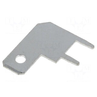 Terminal: flat | 5.2mm | 0.5mm | male | THT | brass | tinned | angled 90°