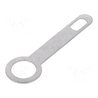 Tip: solder lug ring | 0.3mm | M4 | Ø: 4.3mm | screw | straight