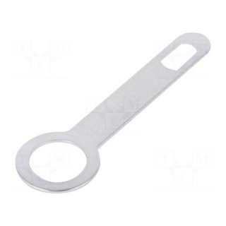 Tip: solder lug ring | 0.3mm | M4 | screw | silver plated | brass