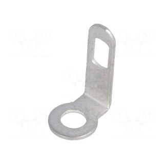 Tip: solder lug ring | 0.4mm | M2 | Ø: 2.2mm | screw | angled 90°