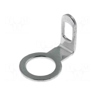 Tip: solder lug ring | 0.5mm | M4 | Ø: 4.3mm | screw | angled 90°