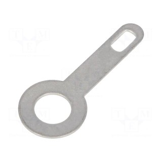Tip: solder lug ring | 0.5mm | M5 | Ø: 5.3mm | screw | Overall len: 25mm