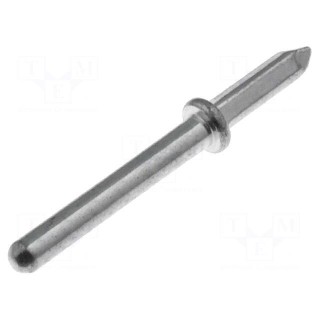Solder pin | THT | tinned | brass | Ø: 1.32mm | Overall len: 15.9mm