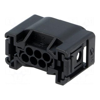Connector: automotive | MQS | plug | female | w/o contacts | PIN: 6