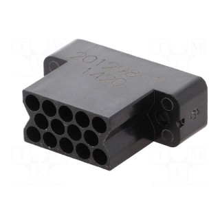 Connector: rectangular | AMP M Series | plug | female | w/o contacts
