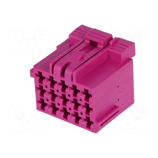 Connector: rectangular | JPT | female | plug | for cable | PIN: 15 | 5mm
