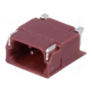 Connector: wire-board | socket | male | horizontal | PIN: 2 | 1.8mm