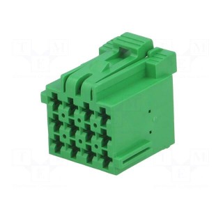 Connector: wire-wire | JPT | plug | female | w/o contacts | PIN: 12
