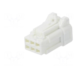 Connector: wire-wire/PCB | DF62W | plug | female | PIN: 6 | 2.2mm