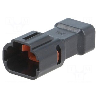Connector: wire-wire/PCB | DF62W | plug | male | PIN: 6 | 2.2mm