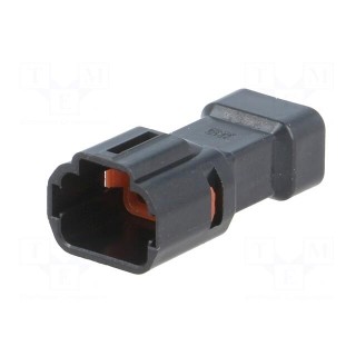 Connector: wire-wire/PCB | DF62W | plug | male | PIN: 6 | 2.2mm