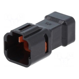 Connector: wire-wire/PCB | DF62W | plug | male | PIN: 9 | 2.2mm