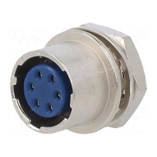 Connector: circular | HR10 | push-pull | socket | 2A | gold-plated