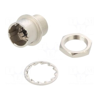 Connector: circular | HR10 | push-pull | socket | 2A | silver plated